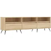 vidaXL Tv-bänk sonoma-ek 150x30x44,5 cm konstruerat trä