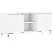 vidaXL Tv-bänk vit 104x35x50 cm konstruerat trä