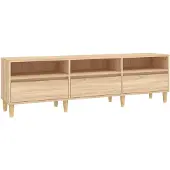 vidaXL Tv-bänk sonoma-ek 150x30x44,5 cm konstruerat trä