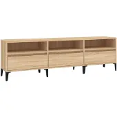 vidaXL Tv-bänk sonoma-ek 150x30x44,5 cm konstruerat trä