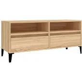 vidaXL Tv-bänk sonoma-ek 100x34,5x44,5 cm konstruerat trä
