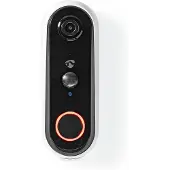 Nedis Wi-Fi Smart Video Doorbell - Dörrklocka - trådlös - Wi-Fi - 2.4 - 2.484 GHz - grå