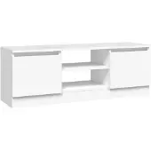 vidaXL TV-bänk med dörr vit 102x30x36 cm
