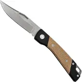 Mercury Luc 9LUCEXSWALBK-C, Elmax, Natural Canvas Micarta, pocket knife