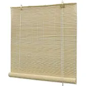 vidaXL Rullgardin i naturlig bambu 150 x 220 cm
