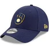 New Era Mlb 9forty The League Milwaukee Brewers Cap Blå Man