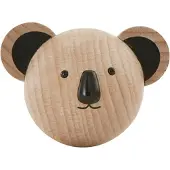 OYOY Knopp - 5x4x4 cm - Mini - Koala - Natur - - One Size - Knopp