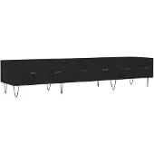 vidaXL Tv-bänk svart 150x36x30 cm konstruerat trä