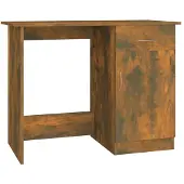 vidaXL Skrivbord rökfärgad ek 100x50x76 cm konstruerat trä
