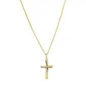 Top Gold förgyllt silver kors mönstrat 52 5089 1500