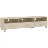 vidaXL Tv-bänk HAMAR honungsbrun 158x40x40 cm massiv furu