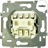 Niko Fjädertryck, enkel, N.O. 10A/250Vac