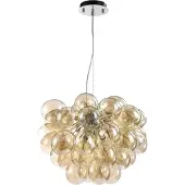 Maytoni Glas pendellampa Balbo, dimbar, Creme / bärnsten, Vardagsrum / matsal, Glas, Modern, Pendellampa