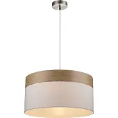 Globo Hänglampa Libba, dimbar, Vitt / opal, Vardagsrum / matsal, Textil / tyger / siden, Modern, Pendellampa