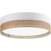 TK Lighting Taklampa Linobianco , dimbar, Brun / rost, Vardagsrum / matsal, Textil / tyger / siden, Modern, Taklampa