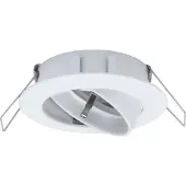 Paulmann 93731, Infälld lampskärm, Tak, Vit, Gjuten aluminium, Zink, IP23, GU10