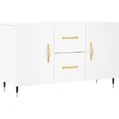 vidaXL Byrå, Vit, 100X36X60 Cm, Material Träbaserad
