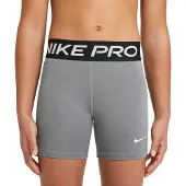 Nike Sportbyxa 'Pro' gråmelerad / svart / vit