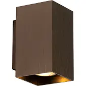 QAZQA Modern vägglampa mörkbrons fyrkantig 2-ljus - Sandy