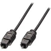 Lindy 35212 Toslink Audio Anslutningskabel [1x Toslink hane (ODT) - 1x Toslink hane (ODT)] 2.00 m Svart