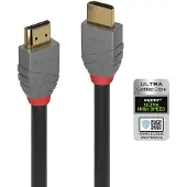 Lindy HDMI Anslutningskabel HDMI-A-kontakt, HDMI-A-kontakt 2.00 m Svart 36953 8K UHD HDMI-kabel