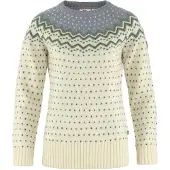 Fjällräven - Tröjor dam - Övik Knit Sweater W Chalk White Flint Grey för UnisexUll - Storlek S - Vit