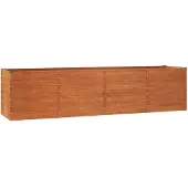 vidaXL Odlingslåda rostig 320x80x77 cm rosttrögt stål