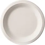 White Label 81327, Tallrik, Rund, Sockerrör, Vit, Monokromatiskt, 50 styck