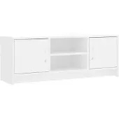 vidaXL Tv-bänk vit 102x30x37,5 cm konstruerat trä