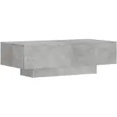 vidaXL Soffbord betonggrå 100x49,5x31 cm konstruerat trä