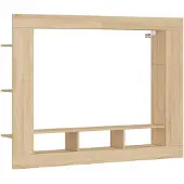 vidaXL Tv-hylla sonoma-ek 152x22x113 cm konstruerat trä