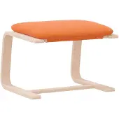 vidaXL Fotpall mörkgul 51x41x40 cm tyg