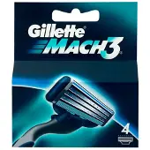 Gillette Mach3 rakblad - 4 st