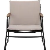 Bloomingville Hampton loungestol, svart, metall