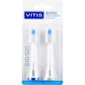 Dentaid Brosse à dents électrique - VITIS - Sonic S10/S20 - Cabezales moyens - 2 unités - Mixte vit