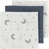 Meyco Baby Moon 70x70 Cm Muslin 3 Enheter