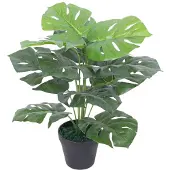 vidaXL Konstgjord Monstera med Kruka, 45 Cm, Grön