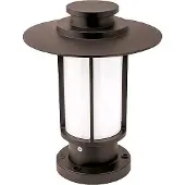 Orion Pollare Putri, dimbar, Brun / rost, Aluminium / grå / zink, Modern, Utomhuslampa