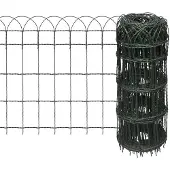 vidaXL Rabattkant pulverlackerat järn 25x0,65 m
