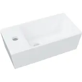 vidaXL Handfat vit 48x25x15 cm keramik
