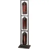 Zijlstra Golvlampa Kamilian, Aluminium / grå / zink, Vardagsrum / matsal, Glas, Modern, Golvlampa