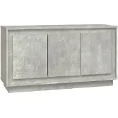 vidaXL Skåp, Betonggrått, 102X35X55 Cm, Träbaserat Material