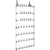 vidaXL Hängande skoställ silver 66x13x139 cm