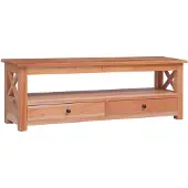 vidaXL TV-bänk 115x30x40 cm massiv mahogny