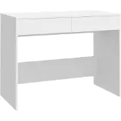 vidaXL Skrivbord vit 101x50x76,5 cm konstruerat trä