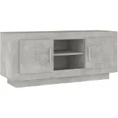 vidaXL Tv-bänk betonggrå 102x35x45 cm konstruerat trä