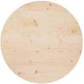 vidaXL Bordsskiva, Ø70x2,5 cm, Massiv furu