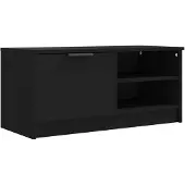 vidaXL Tv-bänk svart 80x35x36,5 cm konstruerat trä