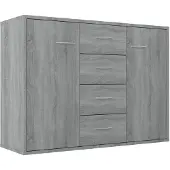 vidaXL Skänk grå sonoma 88x30x65 cm konstruerat trä
