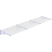 vidaXL Entrétak grå och transparent 358,5x90 cm polykarbonat